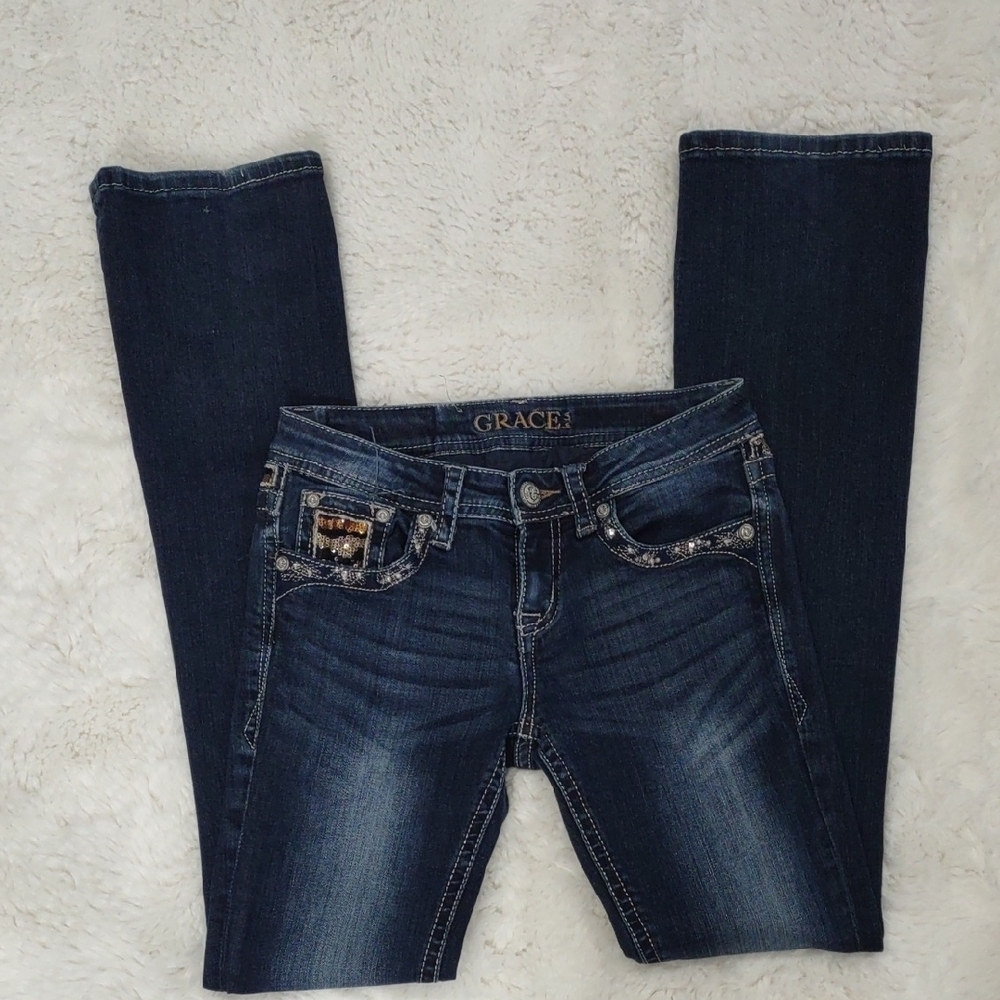 Grace Women's Blue Jeans - Picture 16 of 17